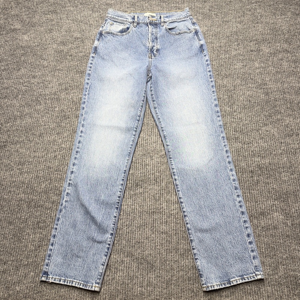 PacSun Stretch Dad Jeans Womens 27 Blue Light Wash High Rise Straight Denim